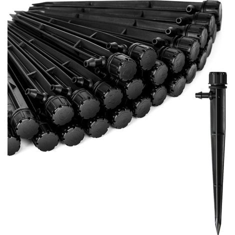 Lot de 60 goutteurs et pièces pour irrigation goutte à goutte, goutteurs professionnels, pièces et têtes pour système d'arrosage pour tuyaux goutte à goutte de 1/4 pouce (1/5)
