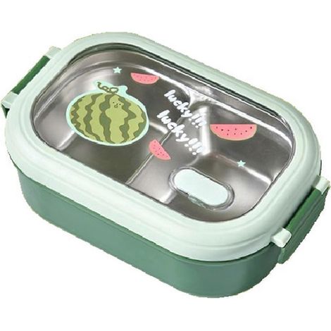 Boîte à lunch chauffante pour enfants, verte -- (1/5)
