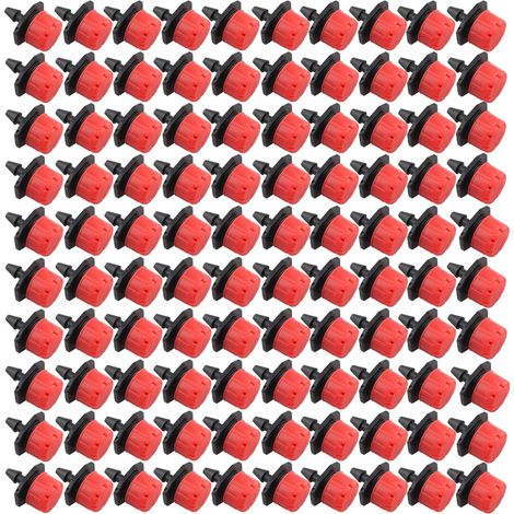Lot de 100 micro-irrigation réglables en plastique 0-70 L/h (1/5)