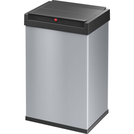 Hailo Big-Box Swing L, Großraum-Müllbox, 35 ltr, Silber