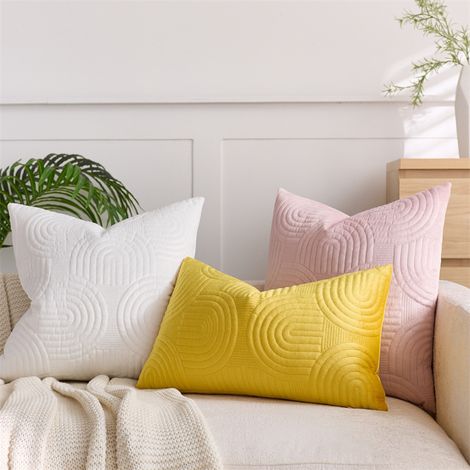 Taie d'oreiller style crème, 45x45 cm, beige, ne comprend pas le coussin de canapé (1/5)