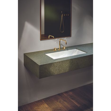 Lavabo BetteLoft, rectangular, sin agujero para grifo, con