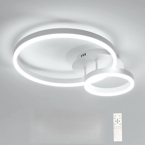 Plafonnier LED Dimmable, 42W 4725LM Rond, Blanc Ø50cm (1/5)