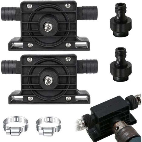 2 Pièces Pompe a Eau Electrique, Mini Pompe a Eau, Pompe a Essence Electrique, Pompes à Eau et Accessoires, Pompe a Fioul pour Pomper Rapidement de L'huile, Pomper de L'eau, Pomper du Liquide