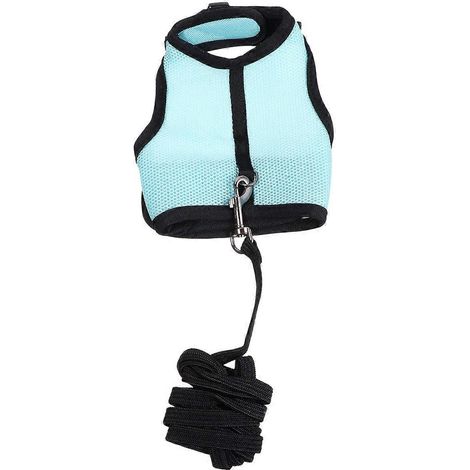 Kaninchen-Zugseil, Haustiergeschirr, kleine Weste, Zugseil, 2 Stück, Blau (1/5)