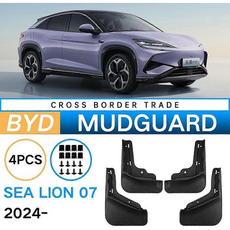 Pour BYD Sealion 07 EV Garde-boue Bavettes de protection ABS Accessoires Garde-boue 4 pièces ( ) (1/5)