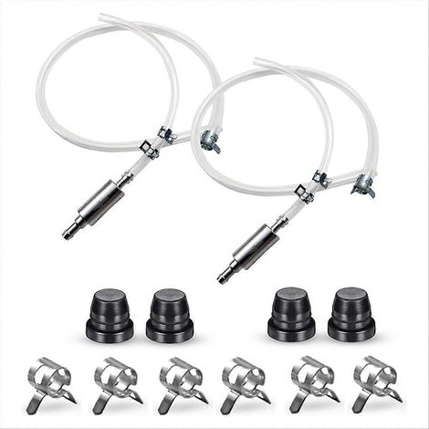 Tuyau de purge de freins - Kit de purge avec clapet anti-retour pour embrayage de voiture et moto, purgeur de liquide de freins universel (1/5)