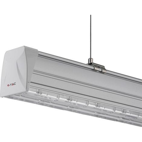Plafonnier LED linéaire V-TAC Master 50 W 160 lm/W 150 cm Double lentille asymétrique Blanc naturel IP20 Dimmable (1/5)