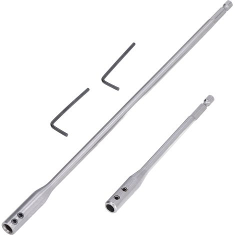 Set aus 2 Sechskant-Verlängerungsbohrern, Kohlenstoffstahlstange mit Schraubenschlüssel für Schrauben und Muttern (1/5)