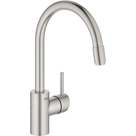 GROHE Concetto Mitigeur monocommandé pour évier, saillie 215mm,