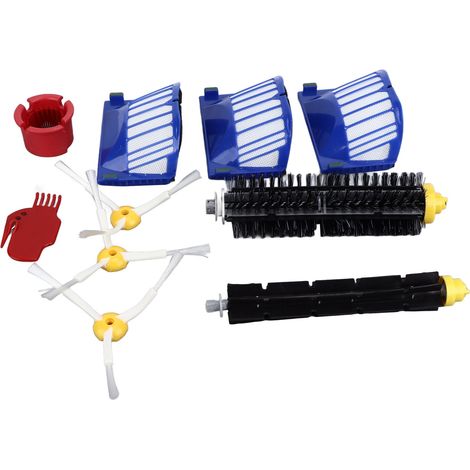 Brosse rotative, filtres, brosses latérales, kits de nettoyage, pièces de rechange pour Roomba 600, 675, 690, 670 et 671 (1/5)