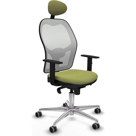 Piqueras-y-crespo Silla de oficina ergonómica verde oliva (1/3)