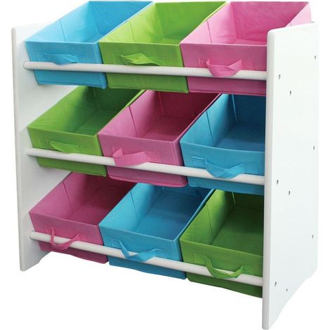 Kinderregal Kindermöbel Regal Ablage Spielzeugbox Spielzeugbox Kinderzimmerregal - weiß (Seitenteil)