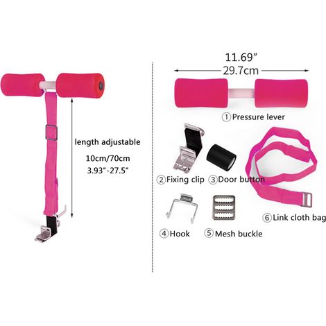 Sangle ajustable pour curl ischio-jambiers, outil auxiliaire pour curl ischio-jambiers, équipement de fitness à domicile pour la maison, le travail et les voyages. (1/5)