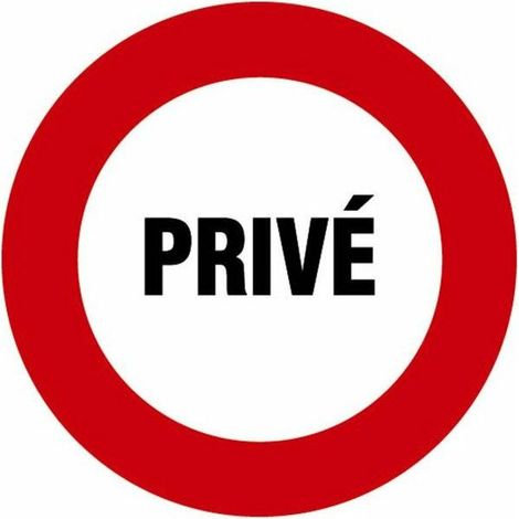 Disque Diam 300mm Entree Interdite Aux Vehicules