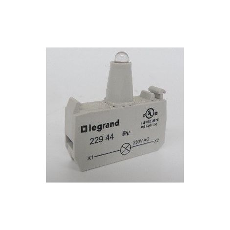 Bloc pour tête lumineuse Osmoz raccordement à vis - 230V - jaune LEGRAND 022944