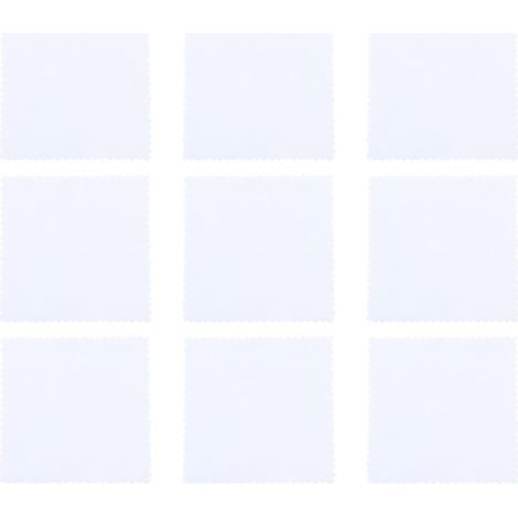 Chiffon de Nettoyage Blanc 50 Pièces, pour Bijoux, Double Face (1/5)