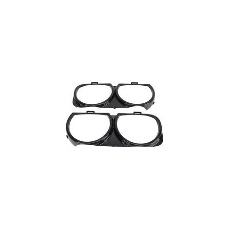 Embellecedor del marco del faro del coche, 2 piezas, 68259052AB, repuesto para Dodge Challenger GT Scat Pack SRT 392