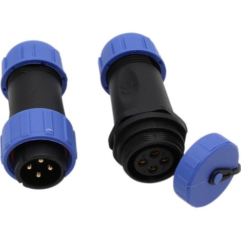 4 Pin Waterproof Aviation Male and Female Quick Disconnect Cable Connector for LED/Navy/Lighting Application (Soldering) (1/5)