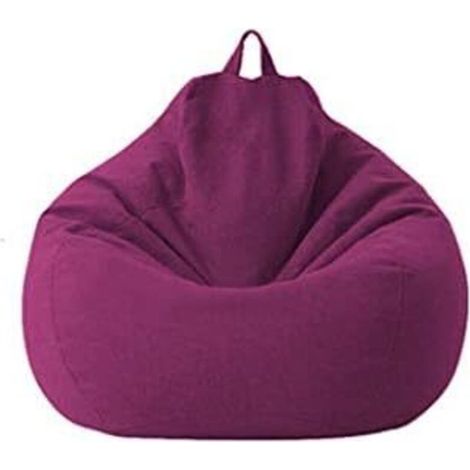 Sac de canapé Lazy Housse de Canapé Inclinable Tissu Housses de Fauteuil Housse de Chaises sans Remplissage Siège Pouf Feuilletée Tatami Salon Meubles (Violet, 70 x 80cm)-Ensoleillé (1/5)