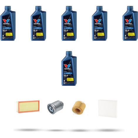 Kit tagliando 4 FILTRI e 6L OLIO compatibile con Toyota Avensis II (T25) 2.2 D-CAT 130kw Dal 2005 al 2008 (1/5)