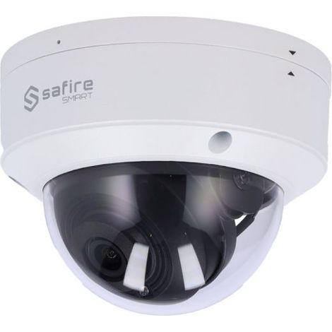SAFIRE SMART Telecamera IP Dome 4MP, AI, Microfono, IR 30 m, PoE, IP67, IK10 - SF-IPD040A-4B2