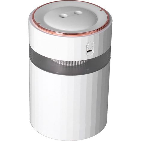 Humidificateur USB silencieux 900ml, brumisation fine pour chambre et bureau, design compact blanc (1/5)