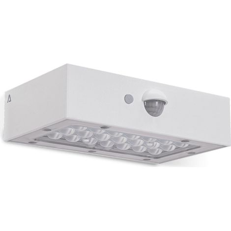 Applique solaire murale LED 3W Blanche Eclairage d'extérieur Détecteur de mouvement 350 Lm ASLO (1/4)