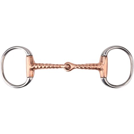 Cheval à mâcher en acier inoxydable, mors à œufs, bouche de tire-bouchon en cuivre (1/4)
