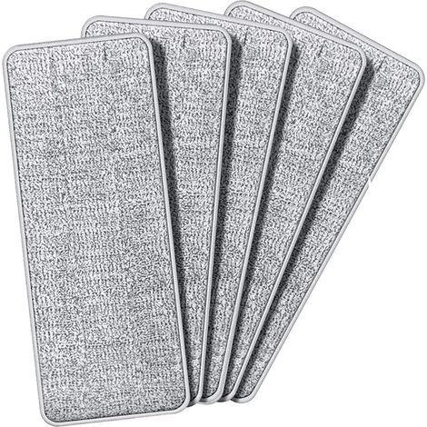 Lot de 5 tampons en Microfibre pour Balai à Franges Mediashop Livington sans Contact (1/5)