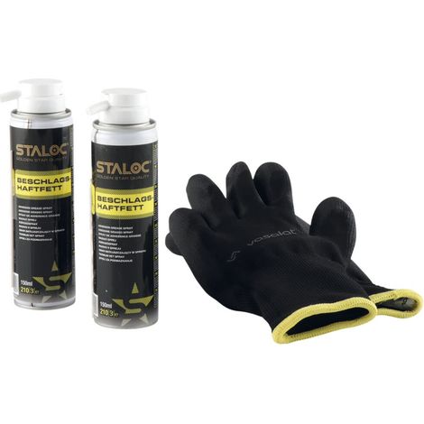Staloc Beschlagspray Fenster und Türen - sehr gut haftendes Beschlägespray für hohe Druckbelastungen transparent - 2 Stück (1/5)