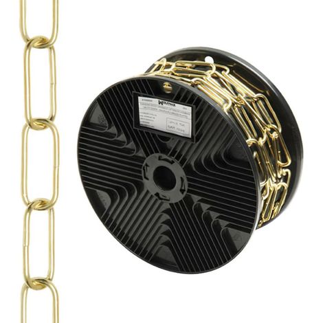 WOLFPACK LINEA PROFESIONAL cadena decorativa lisa latonada 3,4x43 mm. rollo 20 metros