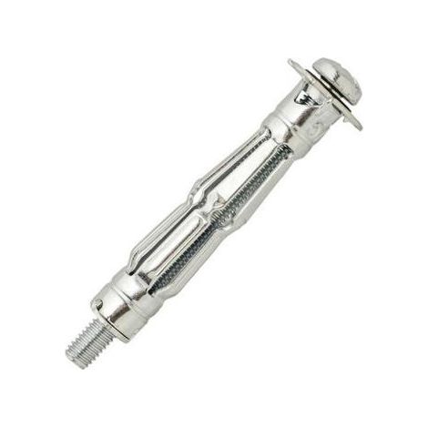 Cheville métal + vis - Quantité: 50 - Long (en mm): 37 - ø perçage en mm: 14.5 - Long vis(en mm): 45 - Epaisseur support: 4-12