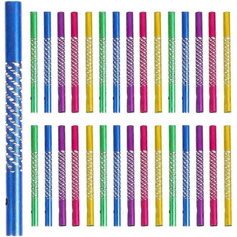 100 tubes de rechange pour carillon éolien - Tubes de rechange pour carillon éolien à monter soi-même - Tubes de rechange pour carillon de jardin-8X0.6CM (1/3)