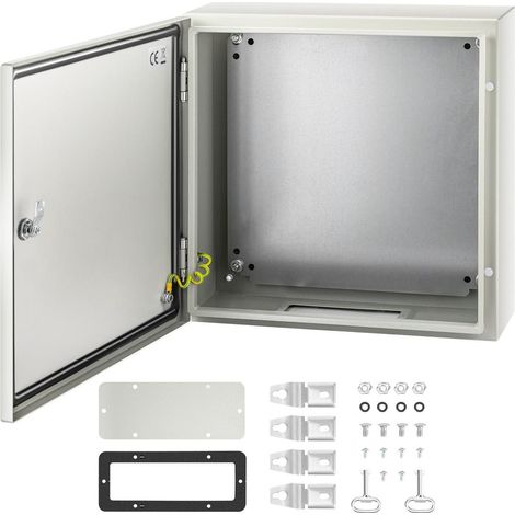 Boîtier Électrique Étanche IP66 Coffret en Acier au Carbone Verrouillable avec Plaque Amovible 50x50x15 cm (1/5)