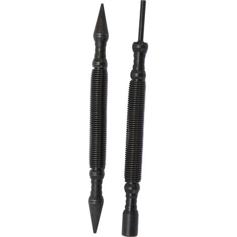 Cloueur à double tête 1/16 po, poinçon central 1/32 po, force de frappe 3 500 PSI, poinçon à ressort sans marteau pour bois, métal et verre (1/5)