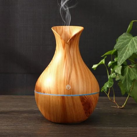 Couleur marron Humidificateur d'Air Ultrasonique à Grand Vaporisateur USB Nano, Petit Vase Créatif, Humidifi (1/4)
