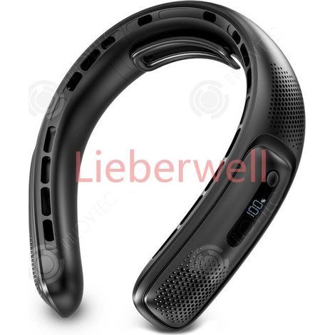 4000 mAh PASSIONOVA INN Portable Neck Fan with Battery, 3 Speed Settings, Bladeless Quiet Cooling Design (1/4)
