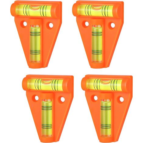 4 Pièces Niveau à Bulle, Mini Niveau à Bulle, Niveau Bulle, Outil de Mesure Précis et Durable, pour Camping-Cars, Caravanes, et Travaux Domestiques (1/5)