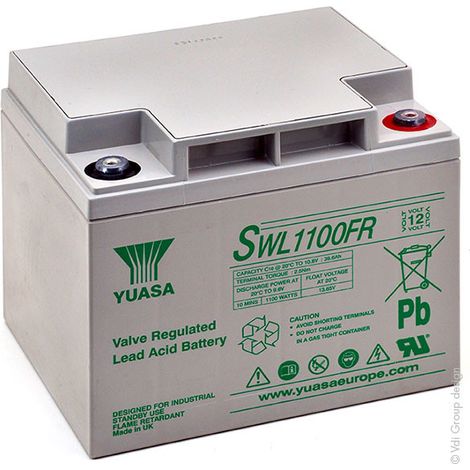 Yuasa - Batterie onduleur (UPS) YUASA SWL1100FR 12V 40.6Ah M5-F (1/2)
