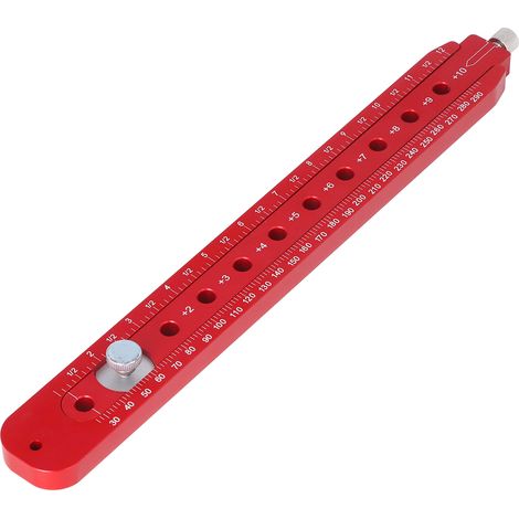 Règle circulaire pour le travail du bois, outil de dessin circulaire réglable en alliage d'aluminium pour menuisier (1/5)