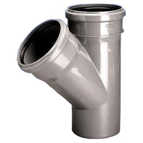 Té HT gris PVC 7550/45ST wavi-000579 - W/3060421814