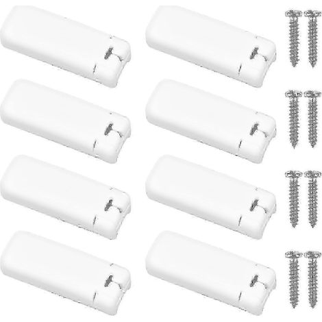 Lot de 8 pièces de rechange pour stores plissés, supports de serrage, sabots de serrage pour stores plissés à tension, avec support adhésif g20241698301 (1/5)