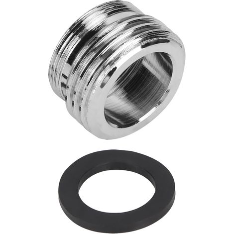GARRYFIZH Adaptateur de tuyau en laiton, inverseur de robinet argenté pour robinets de salle de bain et de jardin (1/4)