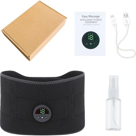 Appareil de massage abdominal, dispositif de modelage musculaire, ceinture abdominale raffermissante, électrique, rechargeable par USB. (1/5)