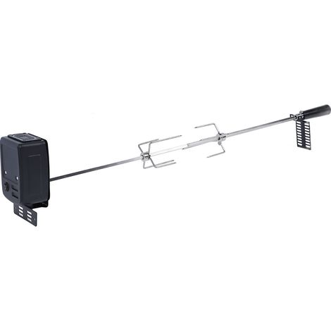 Kit de barbecue rôtissoire avec moteur rotatif stable, capacité de charge de 15 kg pour jardin extérieur (1/5)