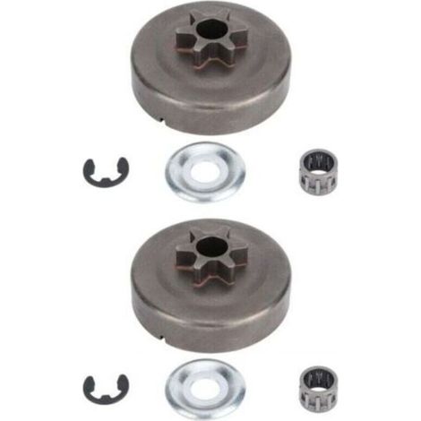 Pignon de tambour d'embrayage compatible STIHL 017 018 021 023 025 MS170 MS250 moteur transmission lot de 2 pièces (1/4)