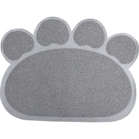 Genius ideas alfombra para cuenco de comida con forma de pata de gato