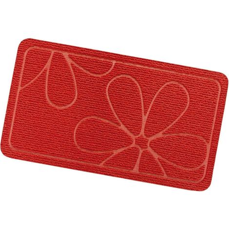 Zerbino Ingresso Assorbente Antiscivolo Asciugapassi Interno Esterno 100% Made In Italy - Rosso
