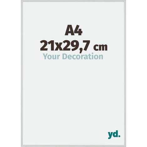 yd. - Cadre photo A4 21x29.7 - Argent Mat - Aluminium - Miami (1/5)
